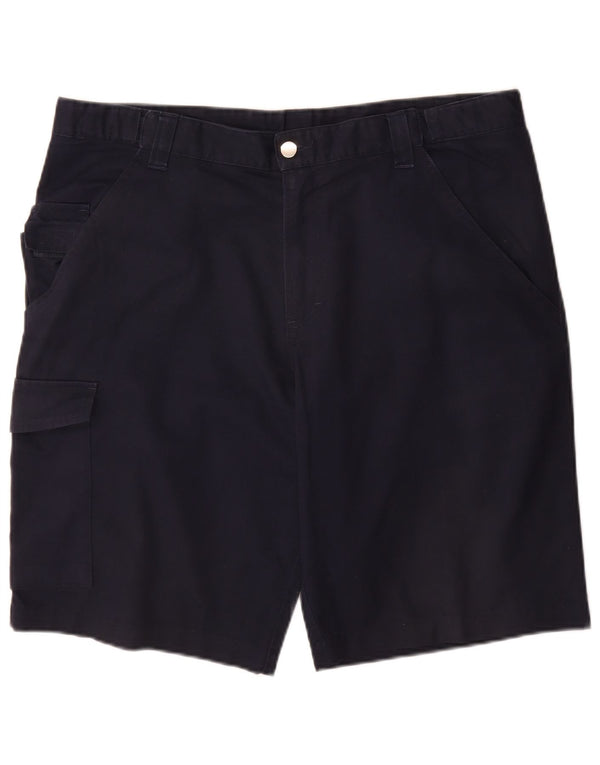 Russell Athletic Pantalones cortos tipo cargo para hombre EU 54 2XL W38 Poliéster azul marino