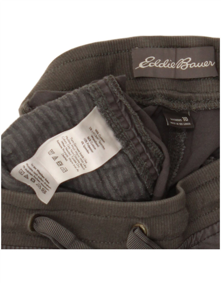 Eddie Bauer Pantalones cortos para mujer US 10 Grande W32 Algodón gris