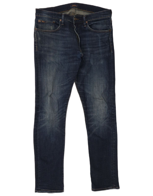 Polo Ralph Lauren Vaqueros ajustados para hombre W32 L32 Algodón azul marino