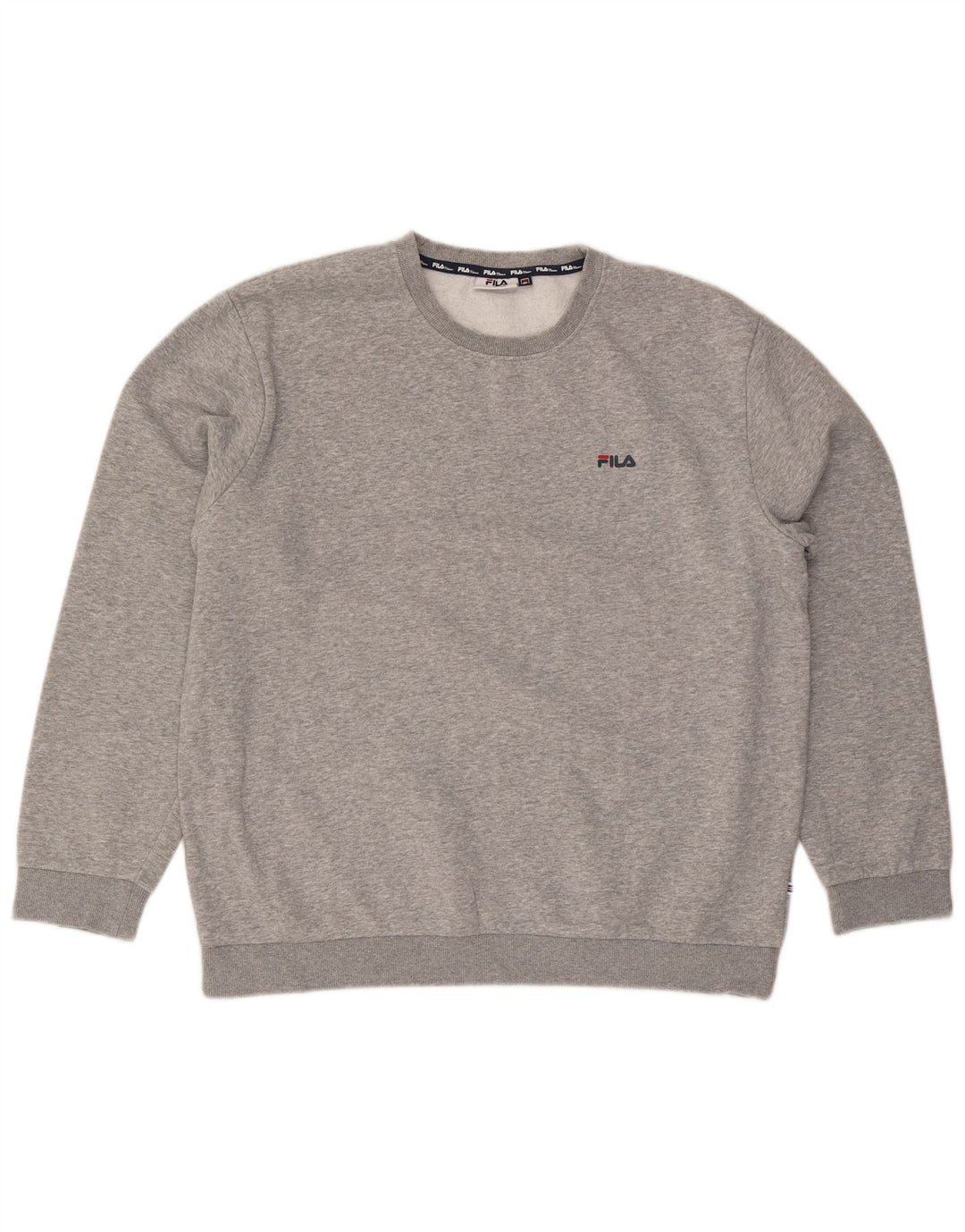 Fila Sudadera para hombre Jumper 2XL Algodón moteado gris