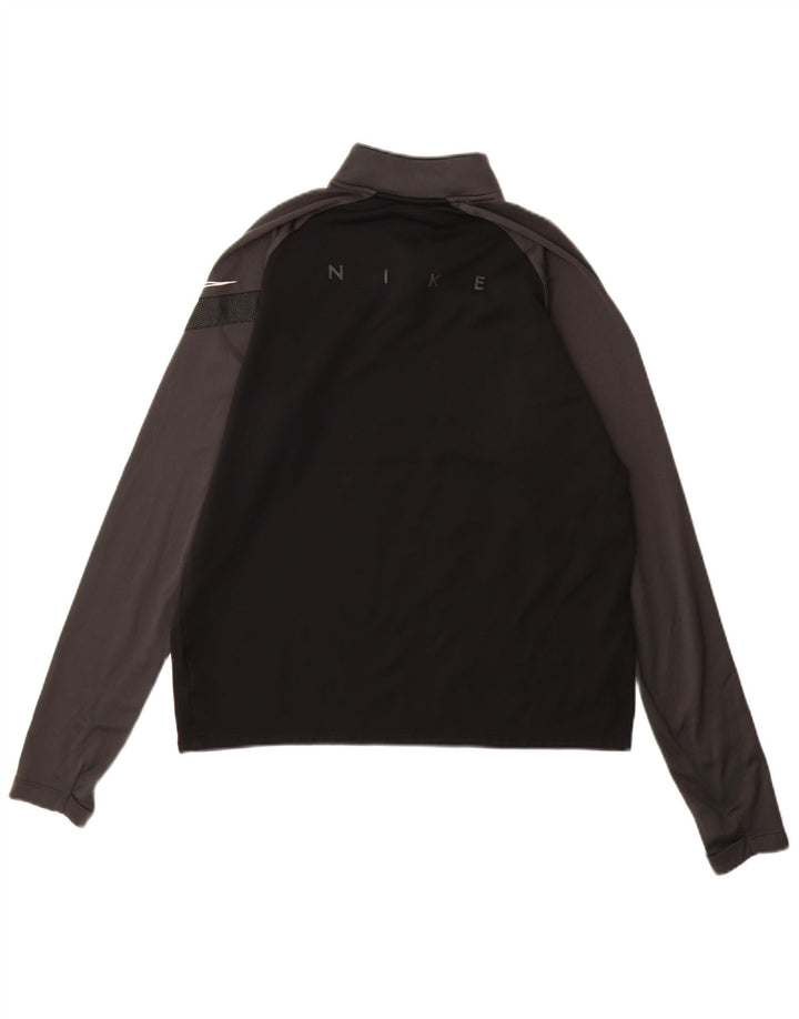 Nike Hombre Dri Fit Jersey Chándal Top Mediano Negro Colorblock Poliéster