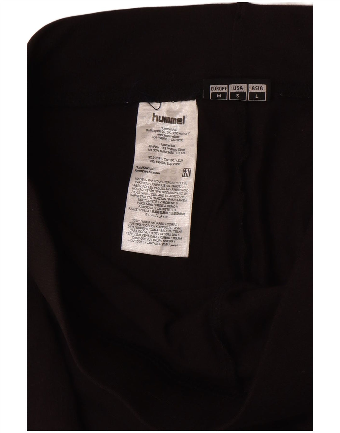 Hummel Leggings gráficos para mujer UK 44 Mediano Negro Colorblock Algodón