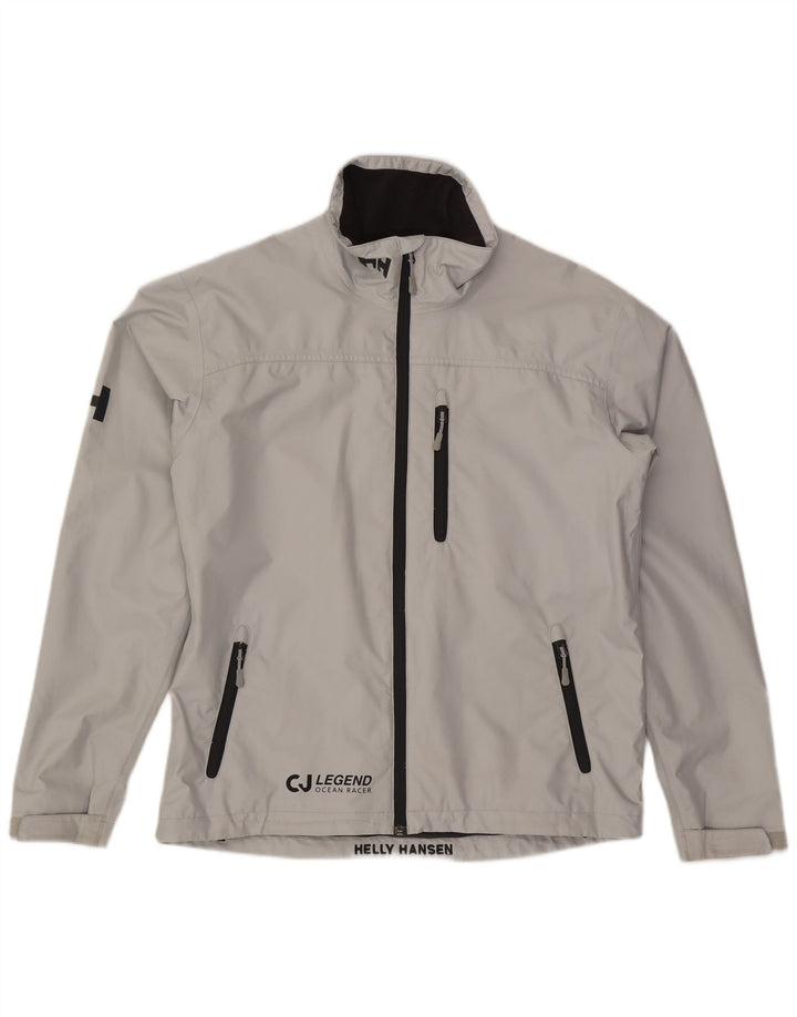 Helly Hansen Chaqueta impermeable gráfica para hombre Reino Unido 40 Poliéster gris grande