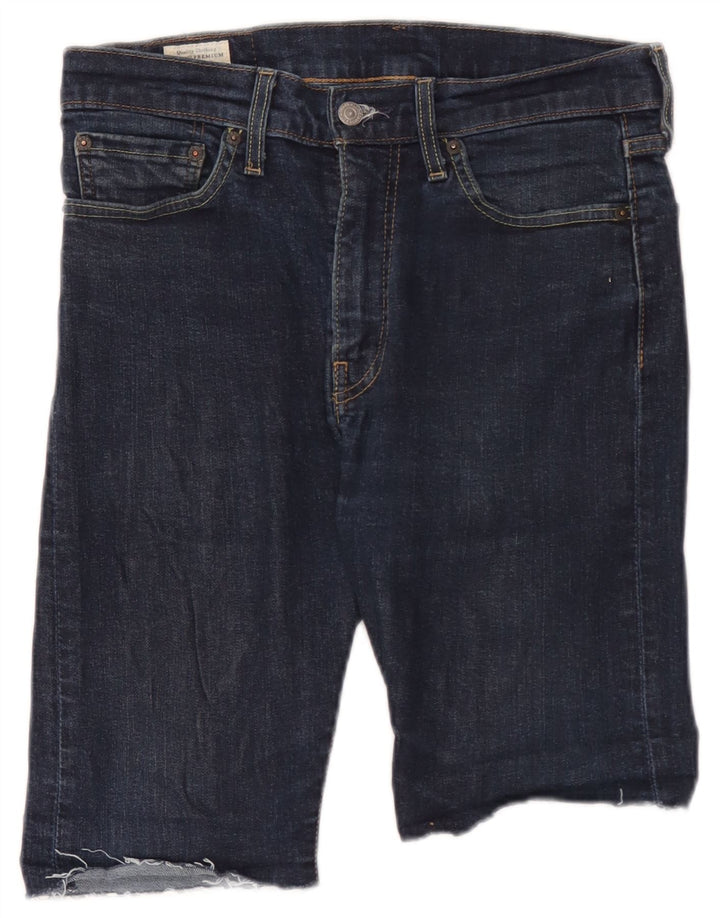 Levi's Mens 510 Shorts De Mezclilla W32 Algodón Azul Marino Medio
