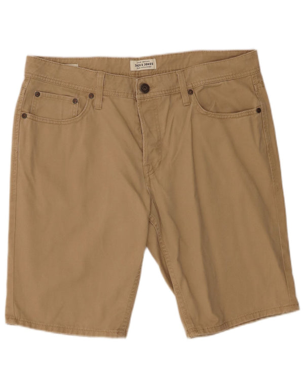 Jack & Jones Pantalones Cortos Casuales para Hombre Large W36 Algodón Beige