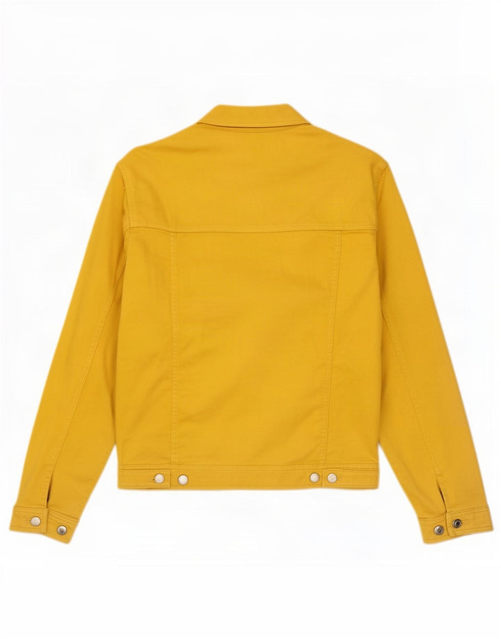 Zara - Chaqueta vaquera para hombre, talla 36, algodón amarillo pequeño