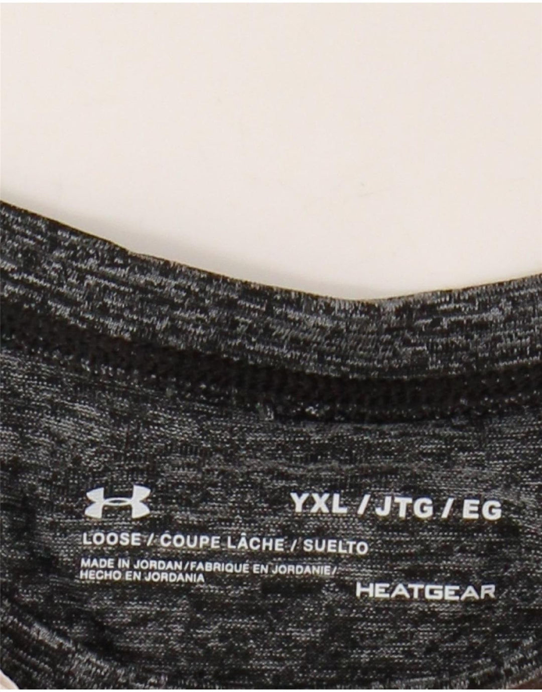 UNDER ARMOUR Camiseta gráfica Heat Gear para niña 13-14 años XL Gris