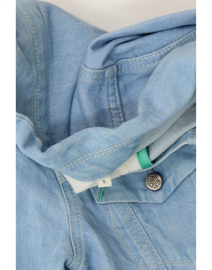 REPLAY Girls Denim Jacket 2-3 Years Small Blue Cotton Vintage Replay and Second-Hand Replay from Messina Hembry 