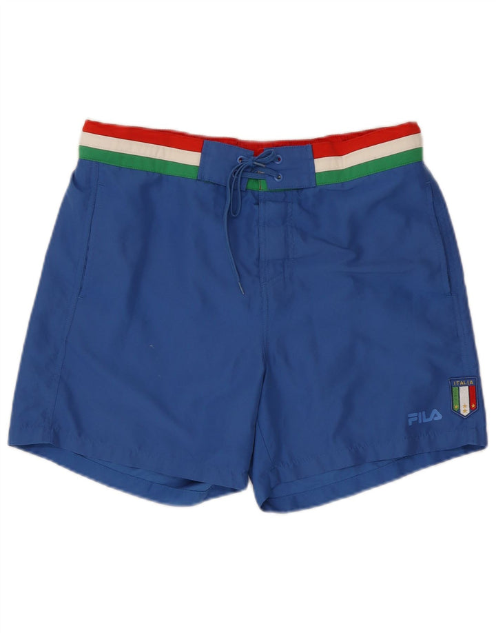 Fila Bañador para hombre, talla grande, color azul, poliéster