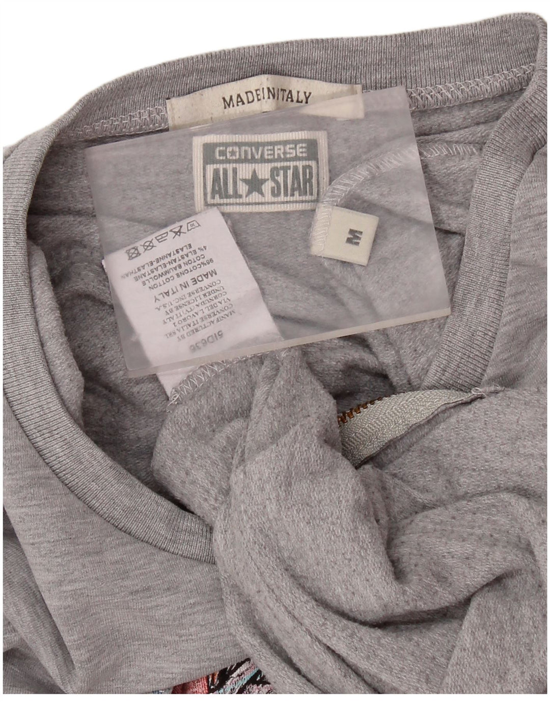 CONVERSE Sudadera gráfica para mujer Jumper UK 14 Algodón gris medio