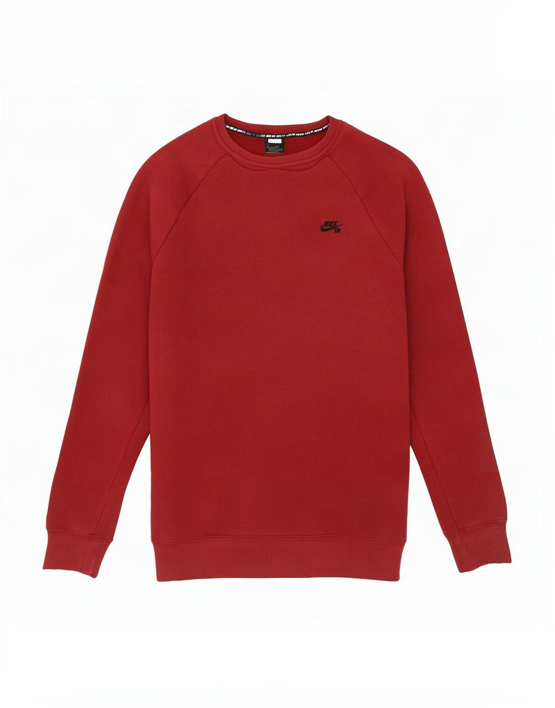 Nike Hombre Sudadera Jumper Grande Borgoña Algodón