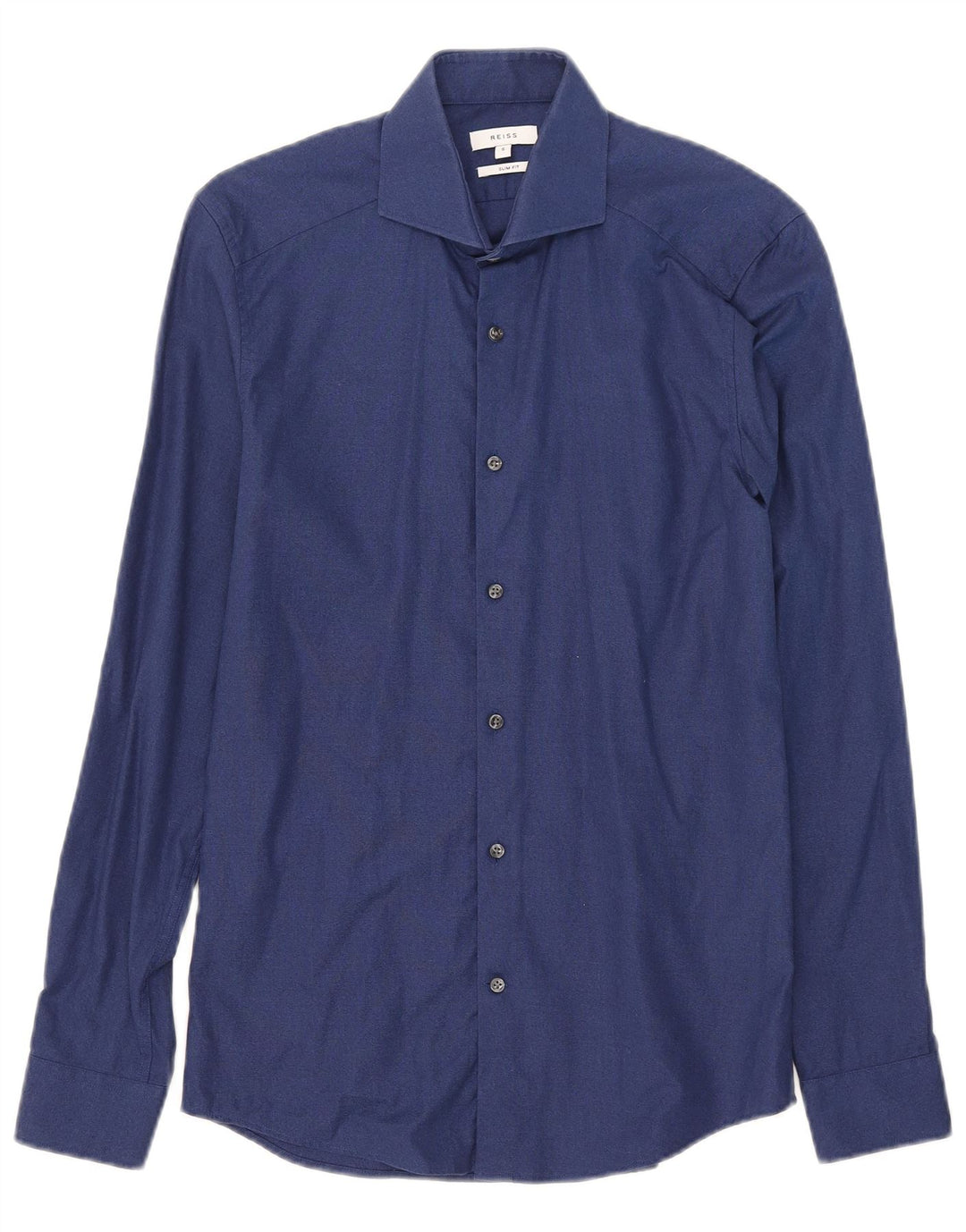 Camisa Reiss Slim Fit De Algodón Azul Marino Pequeño Para Hombre
