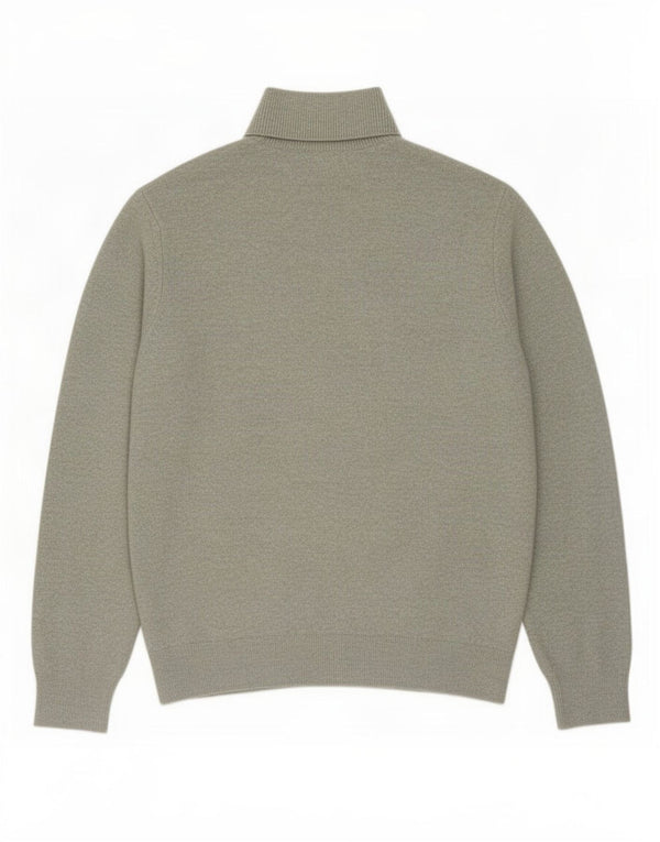 Marks & Spencer Suéter tipo jersey con cuello vuelto para mujer UK 44 Verde medio