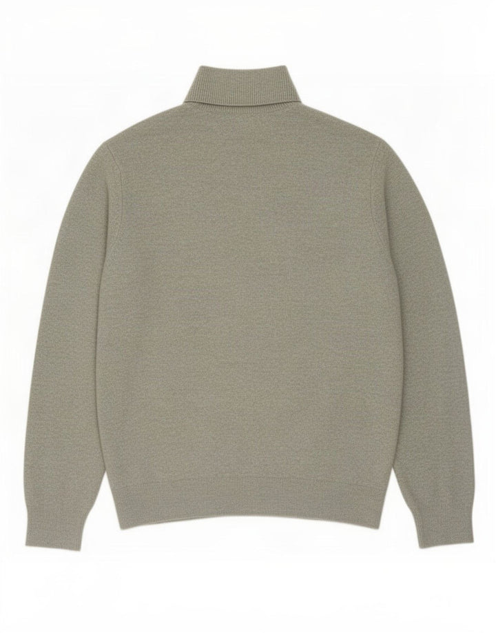Marks & Spencer Suéter tipo jersey con cuello vuelto para mujer UK 44 Verde medio