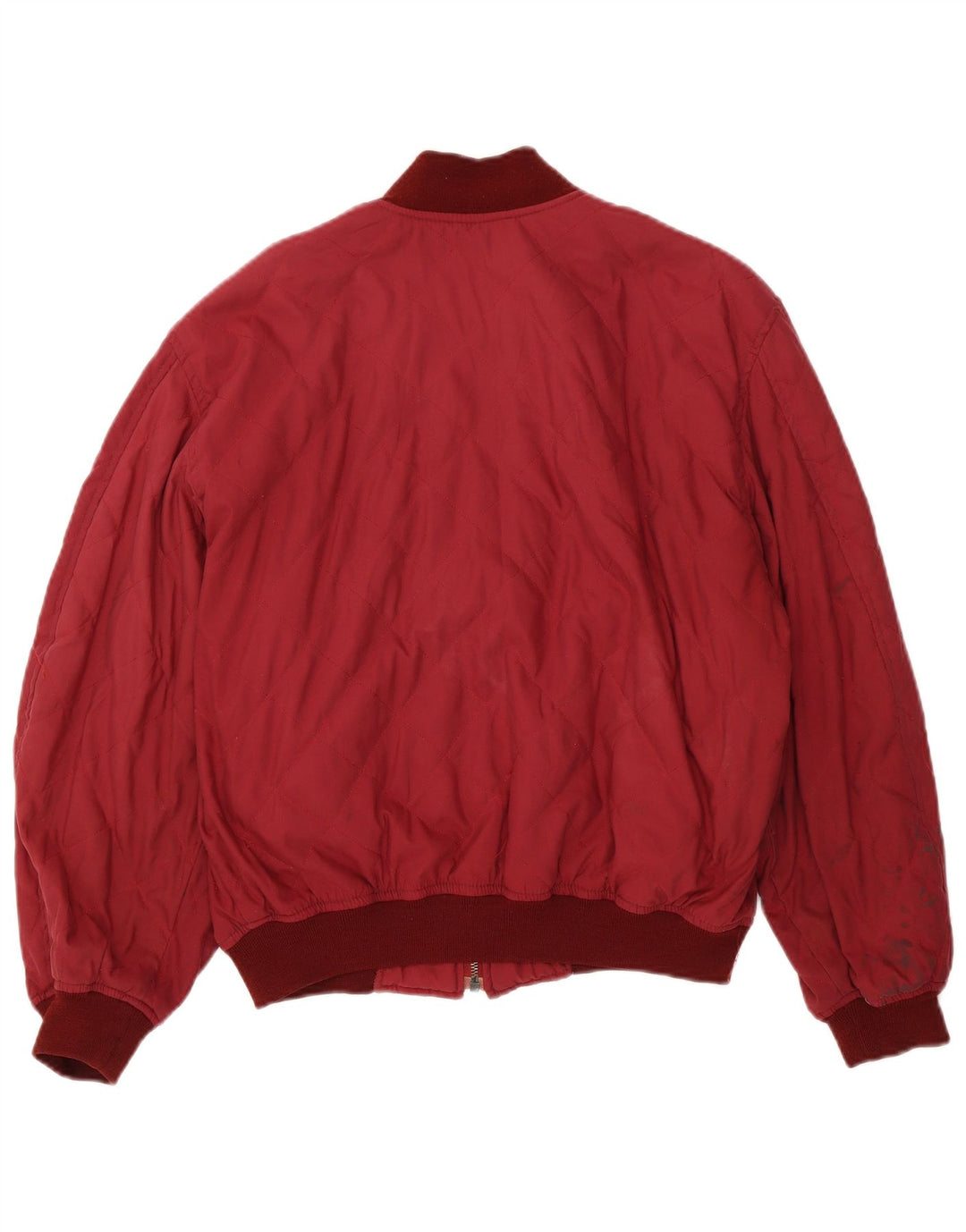 Casucci Chaqueta bomber holgada para hombre UK 36 Small Rojo Colorblock Poliéster