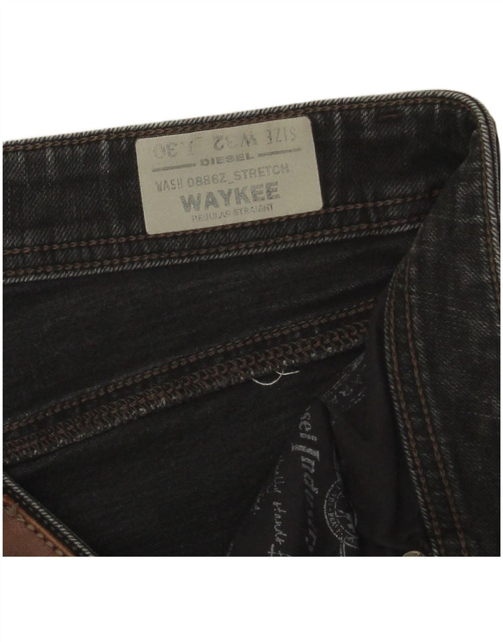 Diesel Hombre Waykee Regular Vaqueros Rectos W32 L30 Algodón Gris