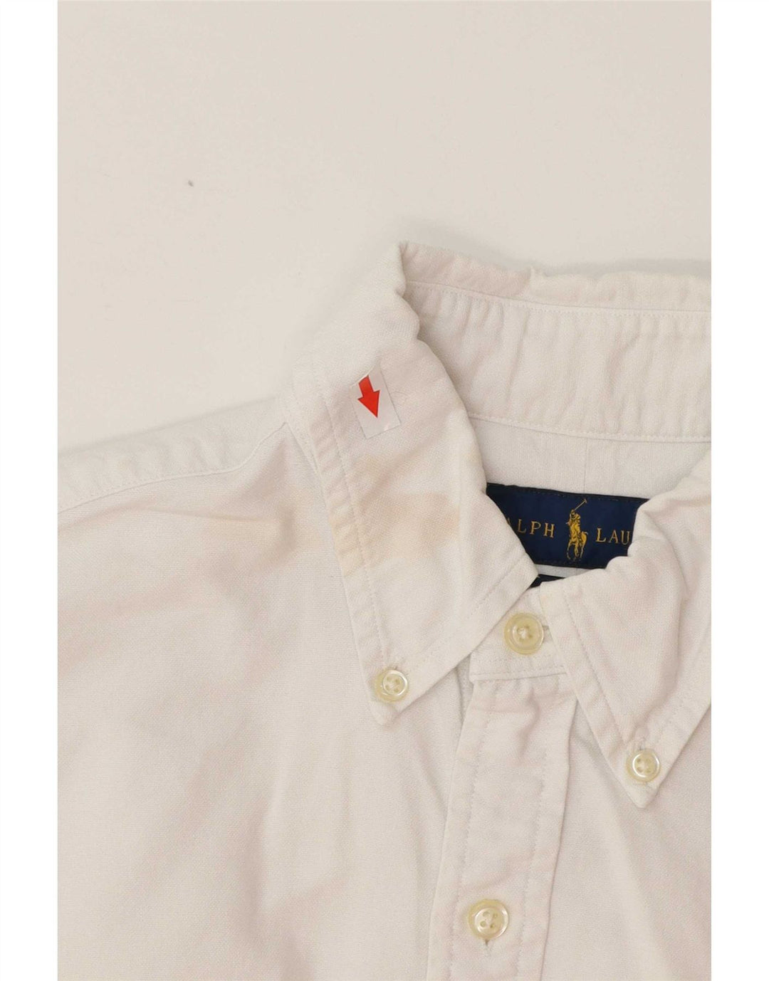 Ralph Lauren Camisa Slim Fit para Hombre Algodón Blanco Pequeño