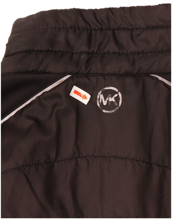 Michael Kors Chaqueta sin mangas para mujer, talla 40, talla mediana, color negro