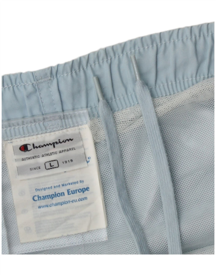 CHAMPION Mens Swimming Shorts Large  Blue Polyester Vintage Champion and Second-Hand Champion from Messina Hembry 