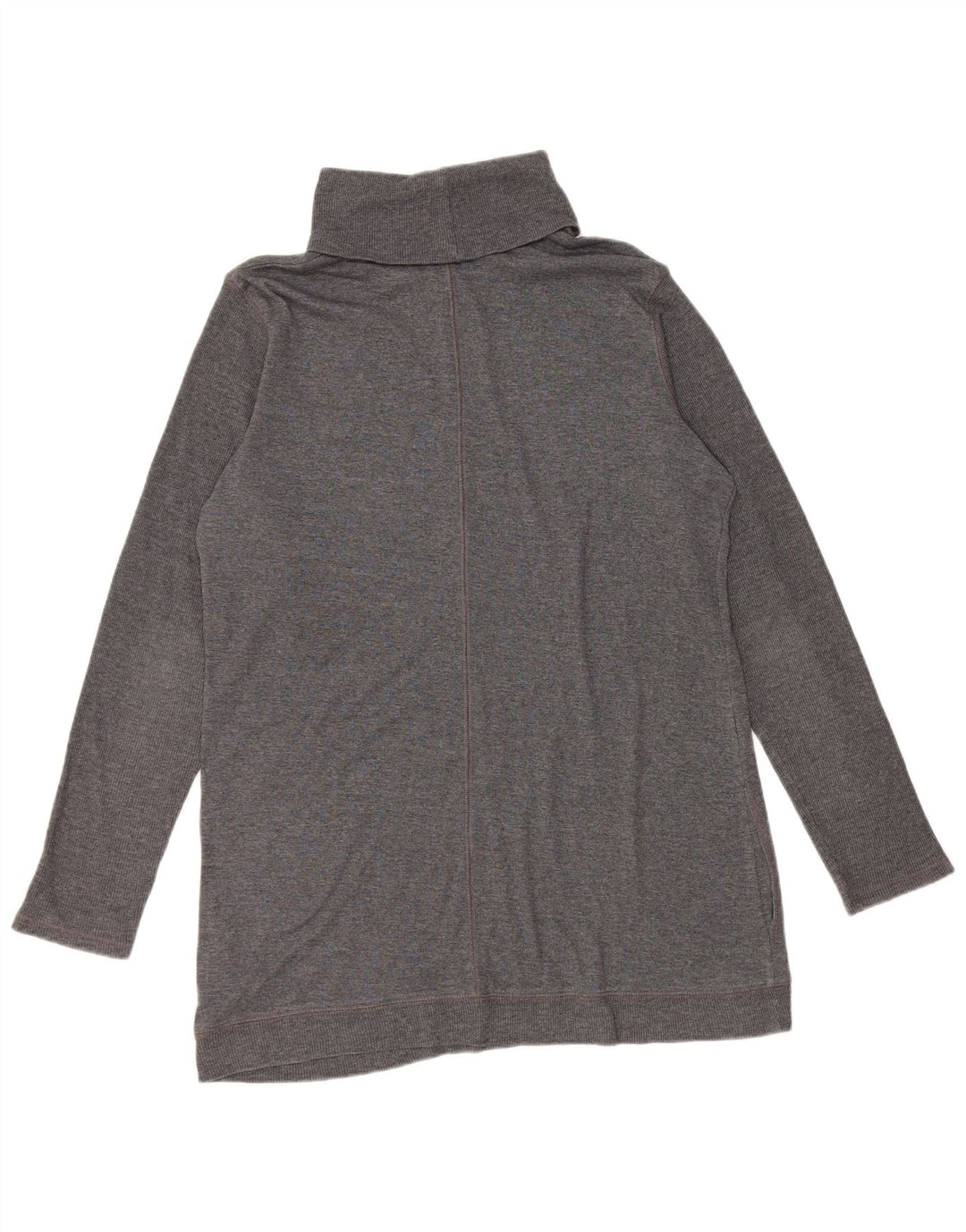 Marks & Spencer Top con cuello vuelto para mujer Manga larga UK 46 Poliéster gris grande