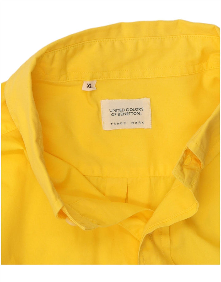 Camisa Benetton Hombre XL Amarillo