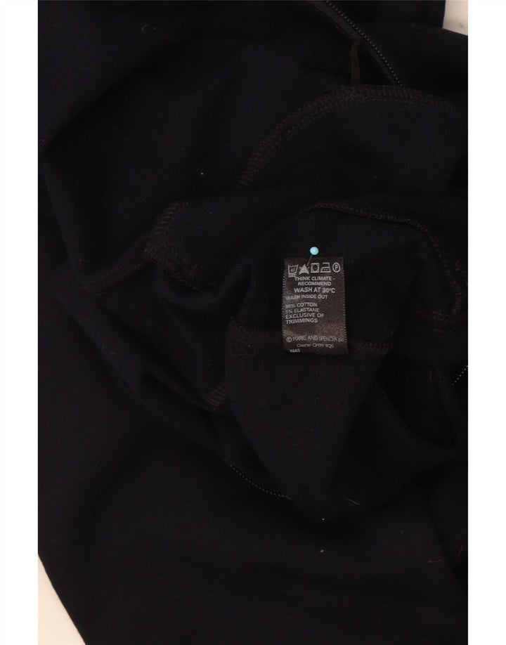 Marks & Spencer Chaqueta de chándal para mujer UK 12 Mediana Azul marino Algodón