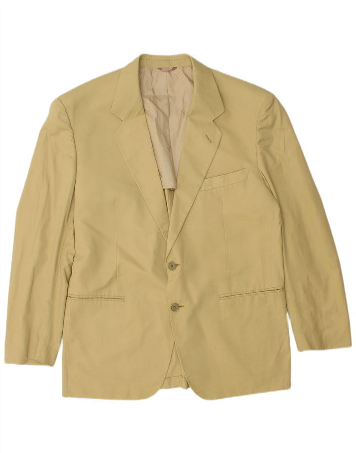 Cacharel Chaqueta tipo blazer de 2 botones para hombre IT 52 XL Algodón beige