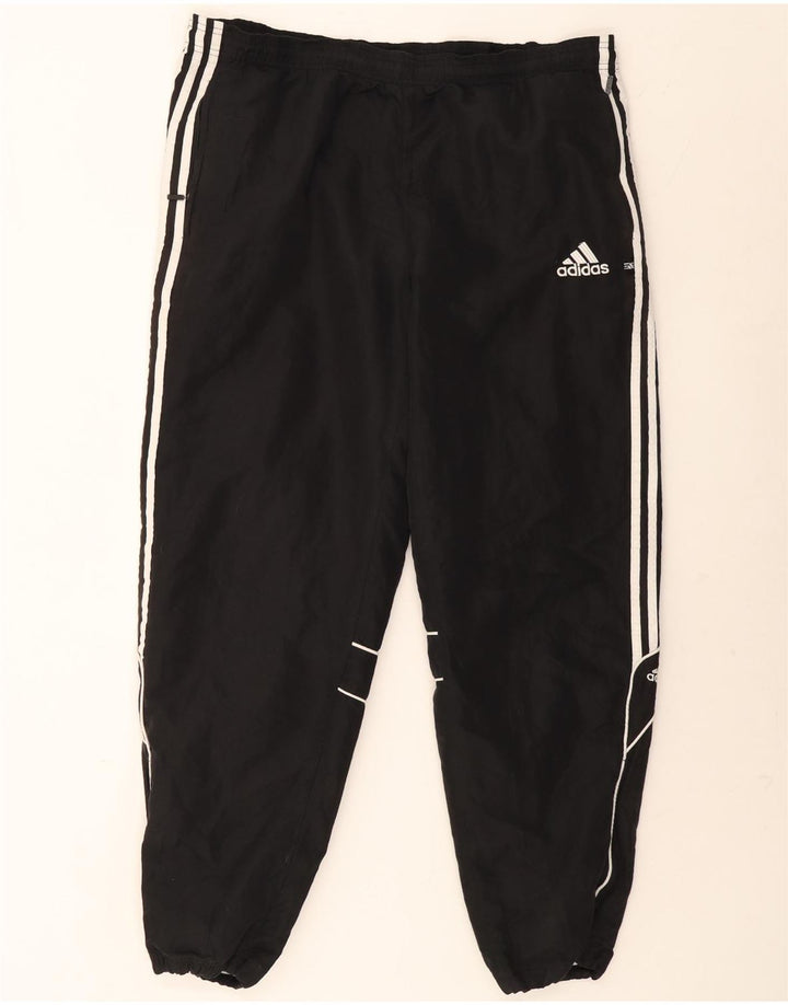 Adidas Hombre Pantalones De Chándal Joggers Grande Negro Poliéster