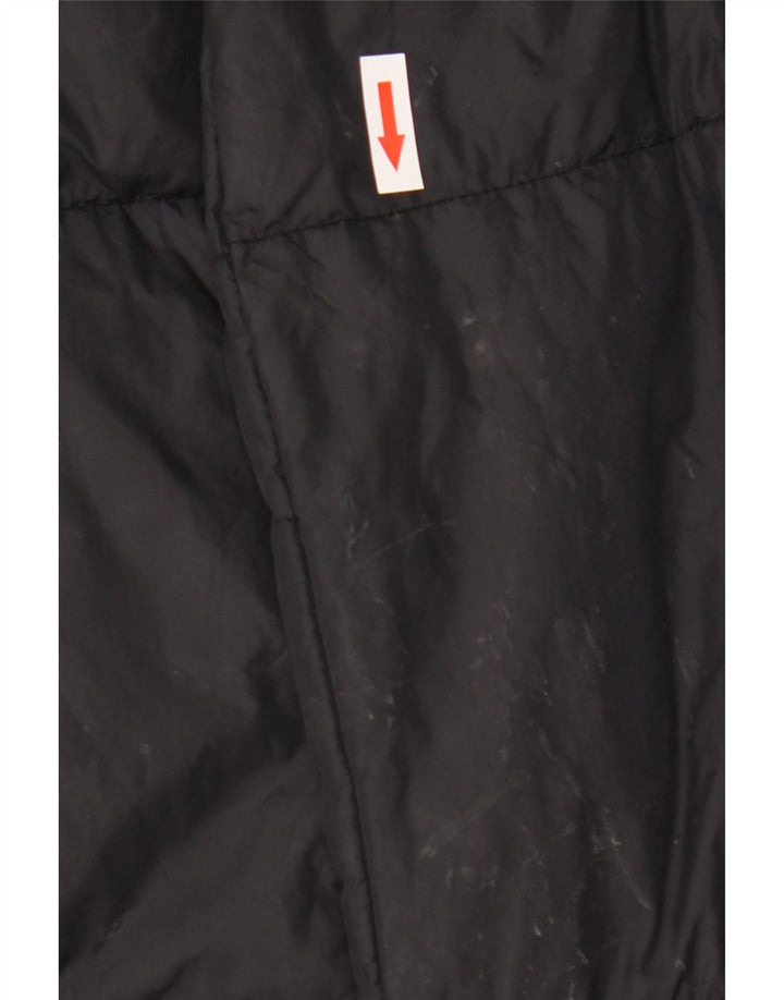 Sergio Tacchini Abrigo acolchado para mujer UK 44 Medium Black Nylon