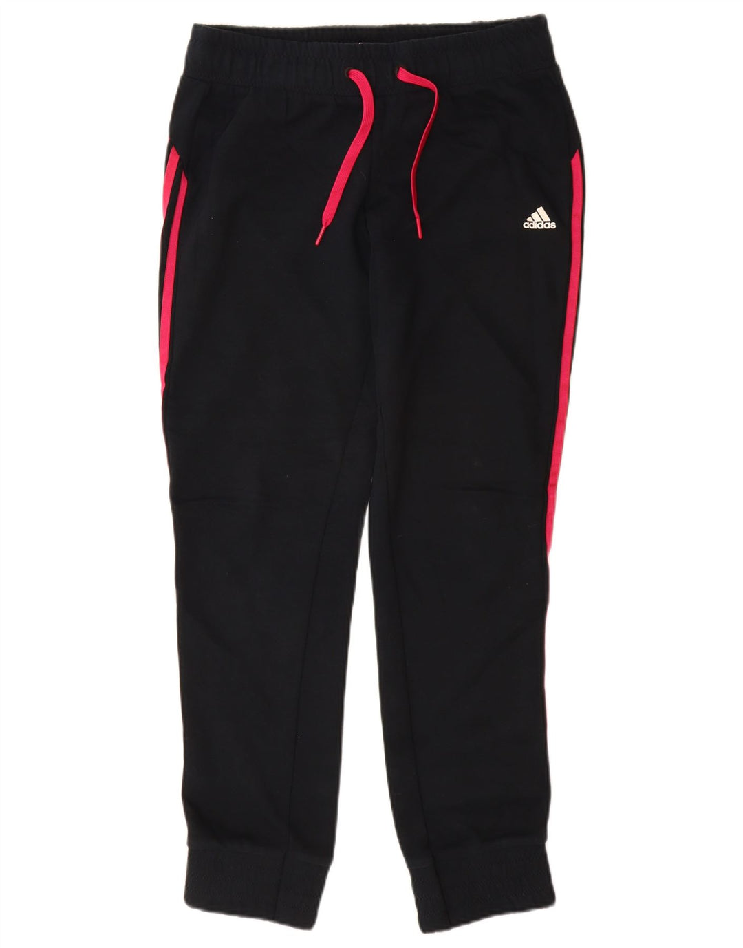 ADIDAS Pantalones de chándal para mujer Joggers UK 12/14 Mediano Negro Algodón