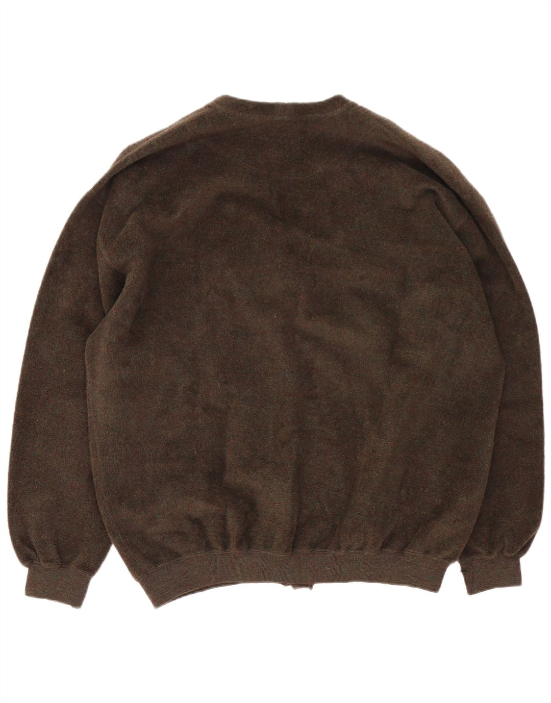 Webb&Scott Cárdigan para hombre XL Lana virgen marrón