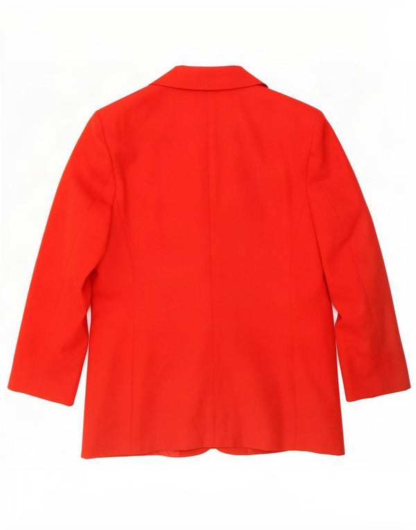 Luisa Spagnoli Chaqueta Blazer de Manga 3/4 con 2 Botones para Mujer IT 44 Rojo Mediano