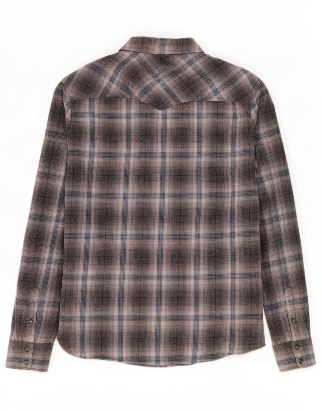 All Saints Camisa De Franela Para Hombre Algodón A Cuadros Gris Pequeño