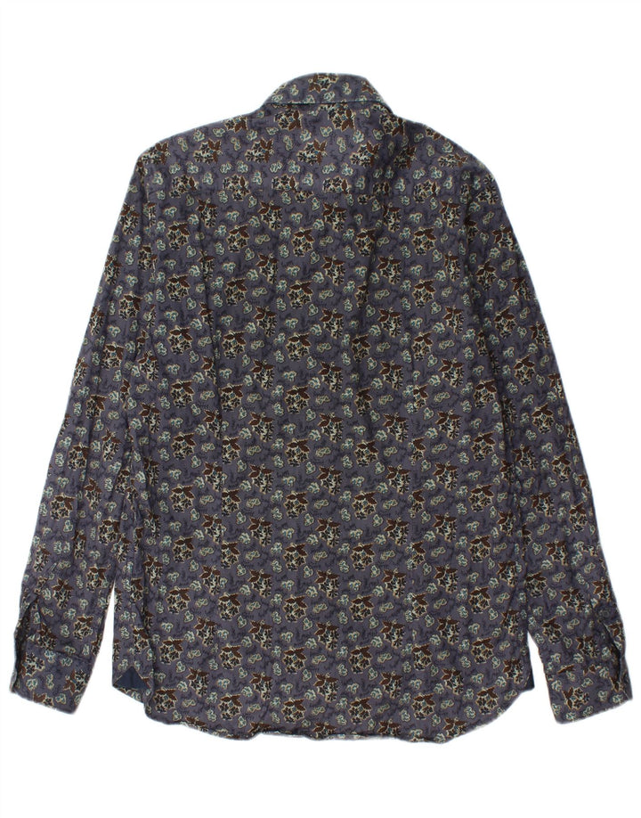 Camisa CARRERA Hombre Algodón Floral Morado Medio