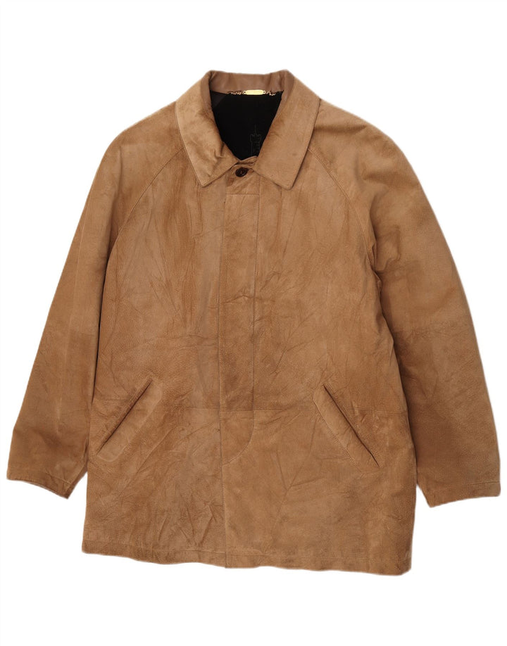 Torras Chaqueta cortavientos de ante para hombre IT 50 Large Brown