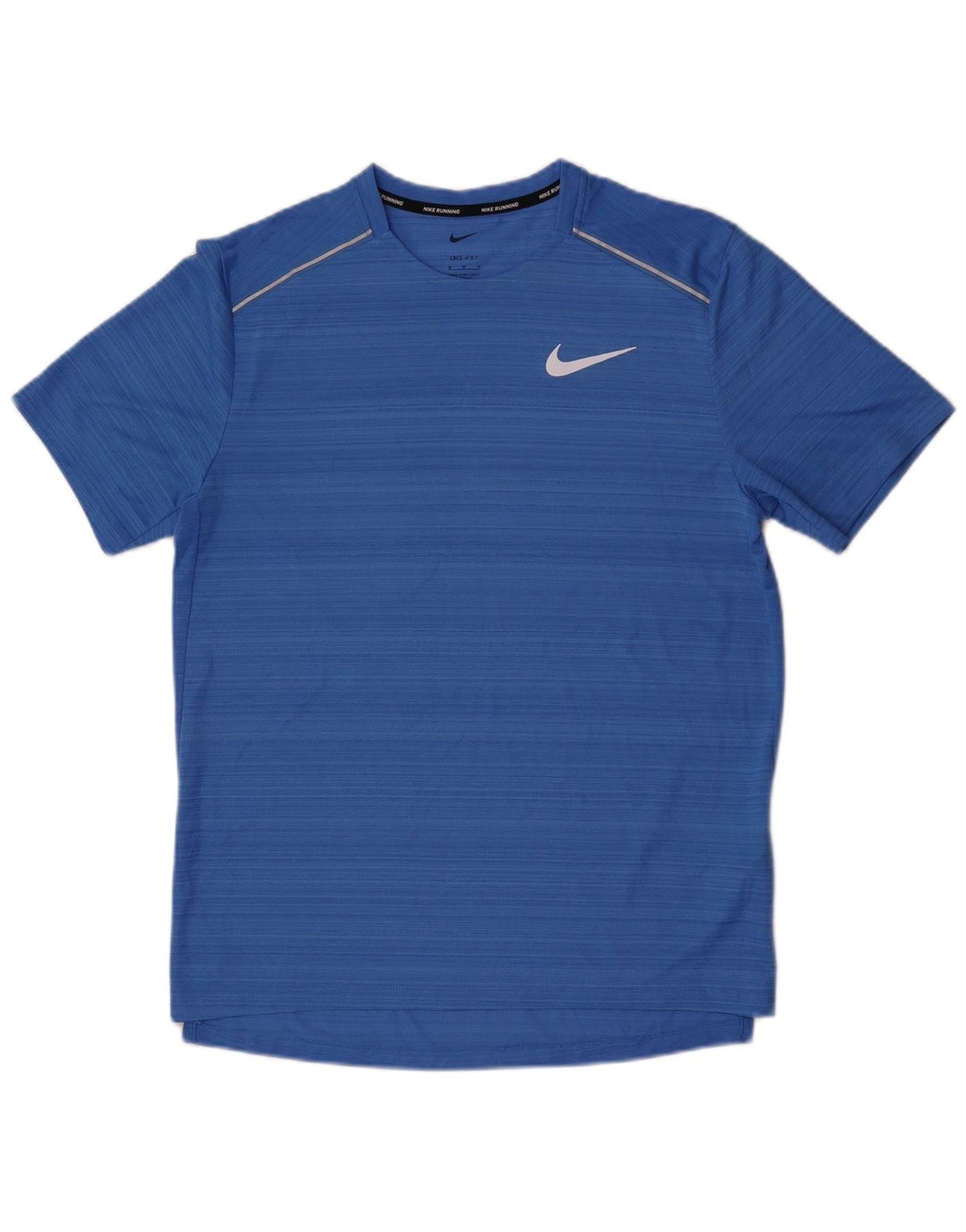 Camiseta Nike Dri Fit para hombre Top poliéster a rayas azul medio