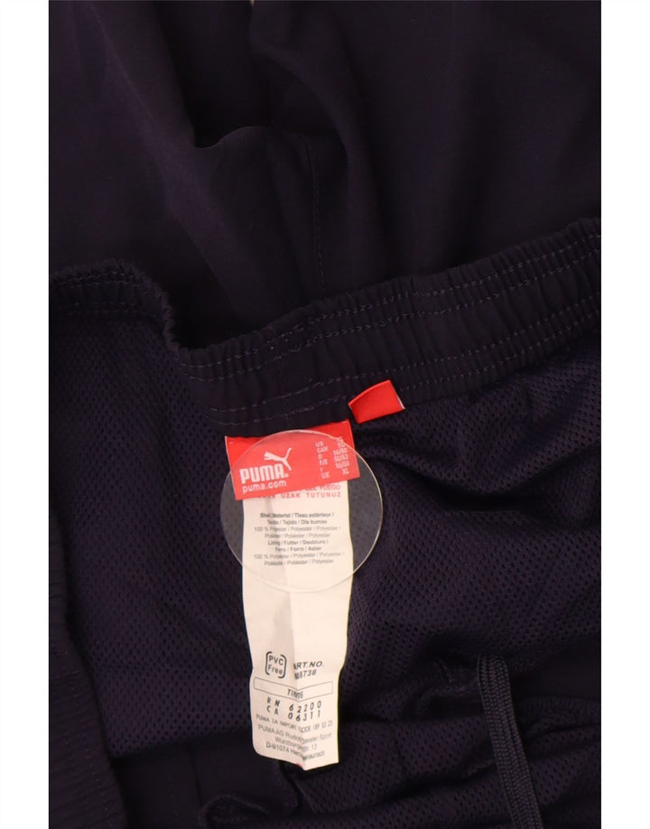 Puma Pantalones cortos deportivos gráficos para hombre XL Poliéster azul marino