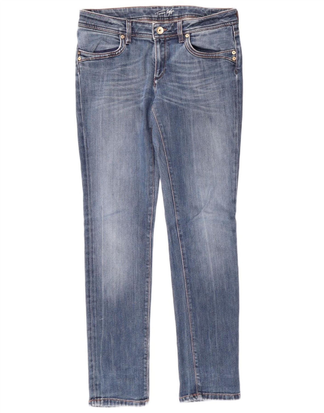 TOMMY HILFIGER Vaqueros ajustados para mujer W30 L32 Algodón azul