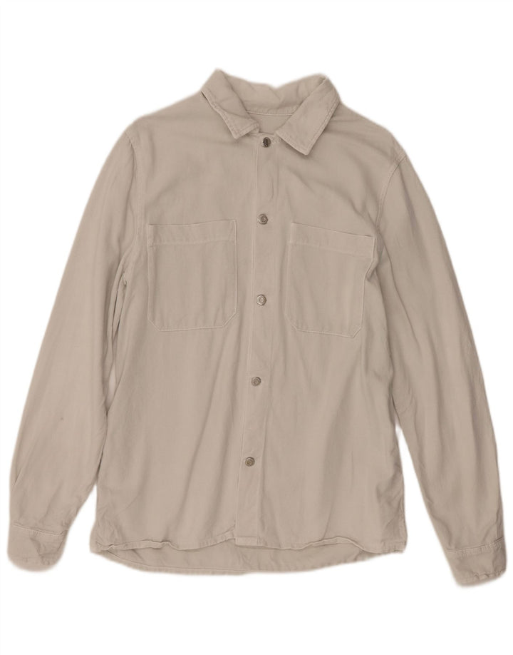 Zara Hombre Camisa Mediana Blanco Roto