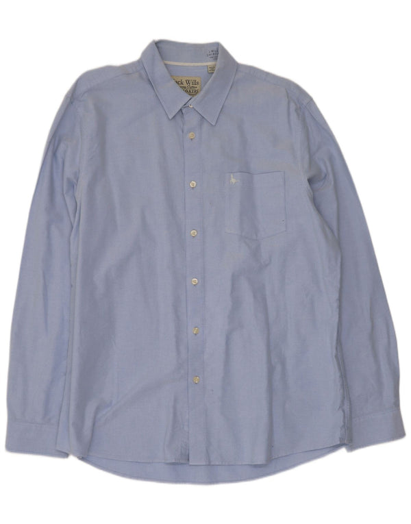 Jack Wills Mens Shirt XL Blue Cotton