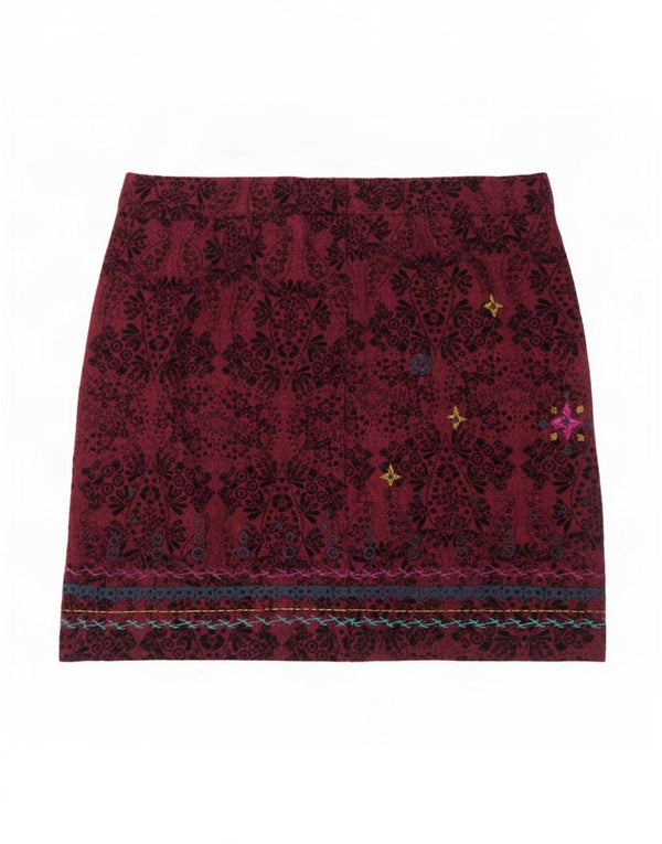 Minifalda para mujer de White Stuff UK 44 Large W36 L21 Poliéster floral morado