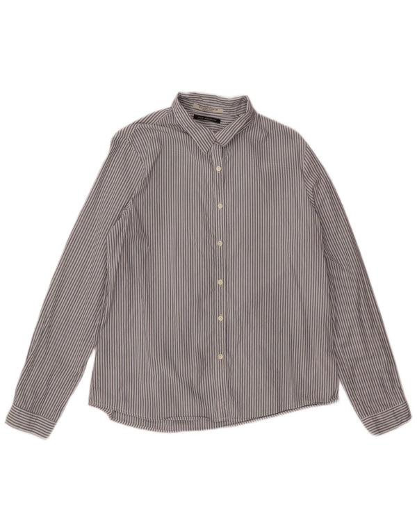 Camisa Scotch & Soda Hombre Mediana De Algodón A Rayas Blancas