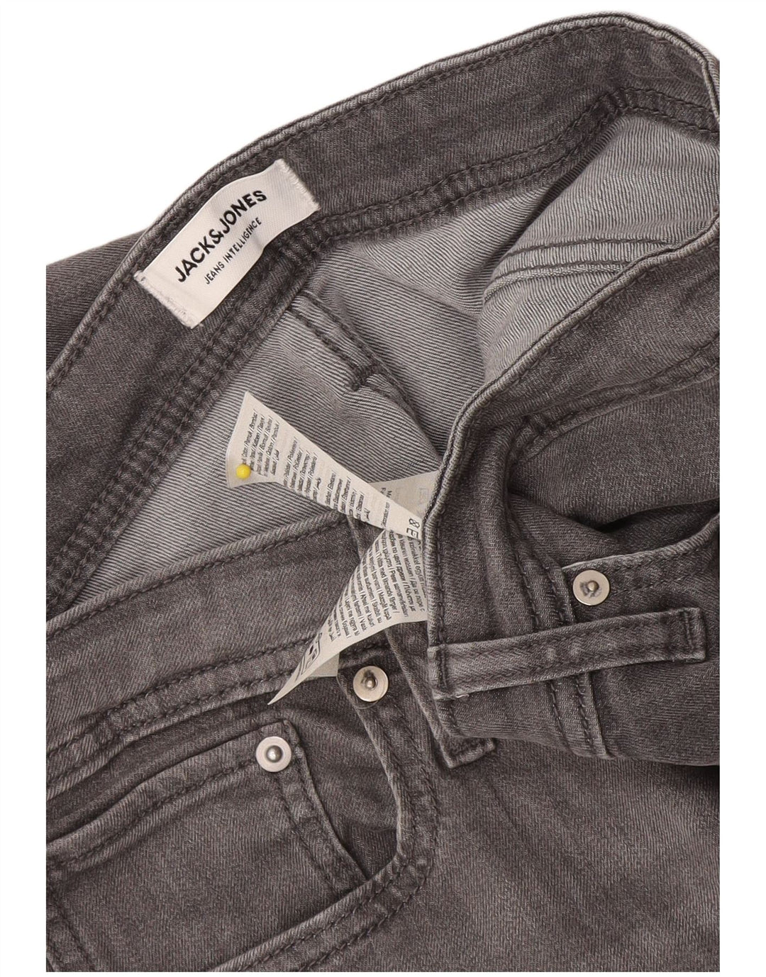 Jack & Jones Hombre GLENN Slim Jeans W34 L33 Algodón Gris