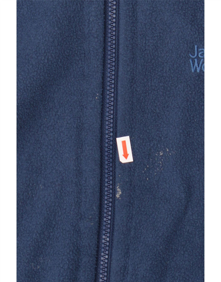 Jack Wolfskin Chaqueta polar con forro para hombre UK 42 Grande Poliéster azul marino