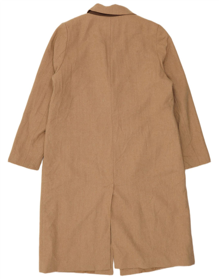 Marks & Spencer Abrigo para mujer UK 46 Lana en espiga beige grande