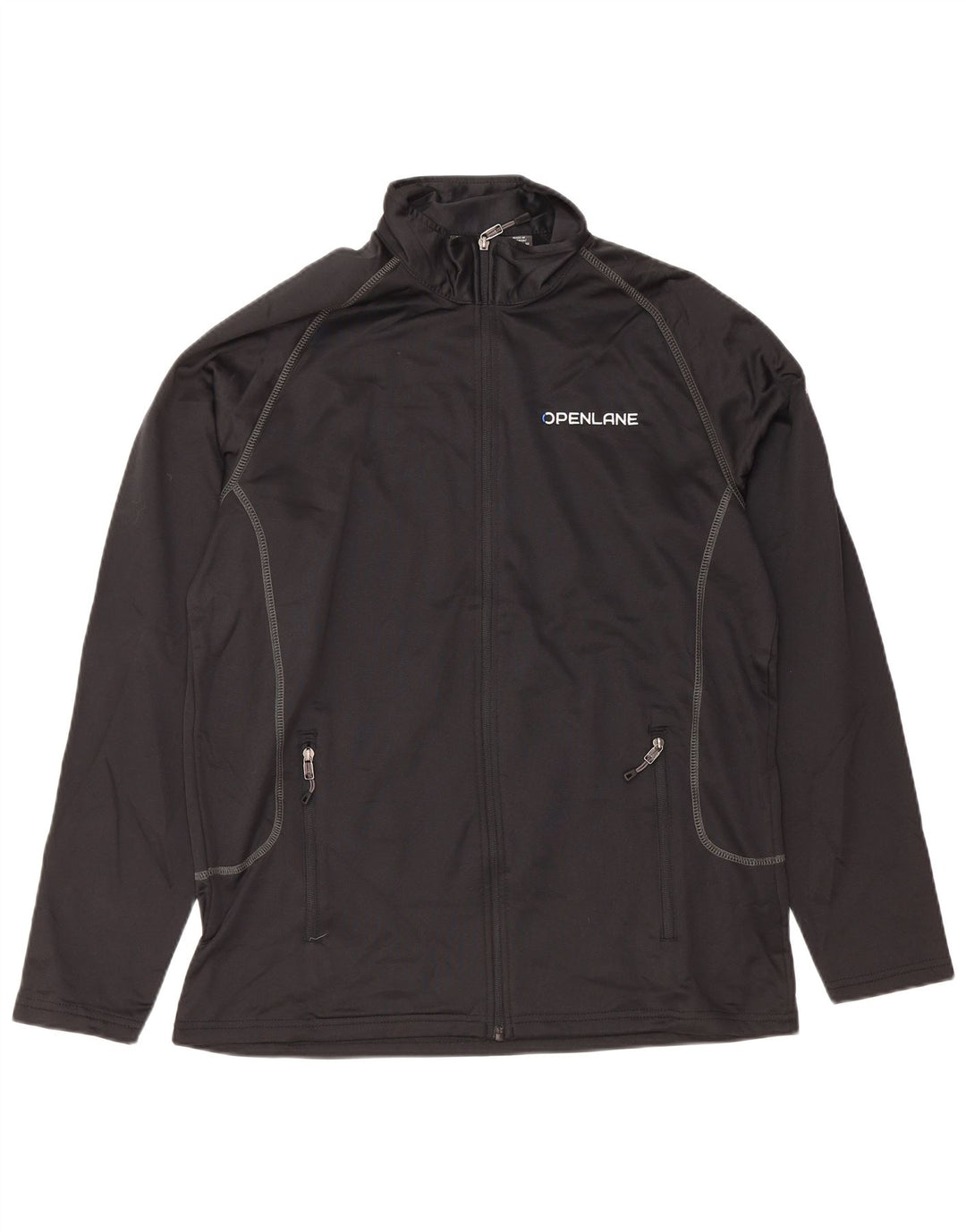 EDDIE BAUER Chaqueta superior de chándal para hombre Poliéster negro grande