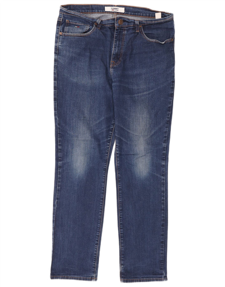 Tommy Hilfiger Vaqueros Droite Slim para Hombre W36 L32 Azul