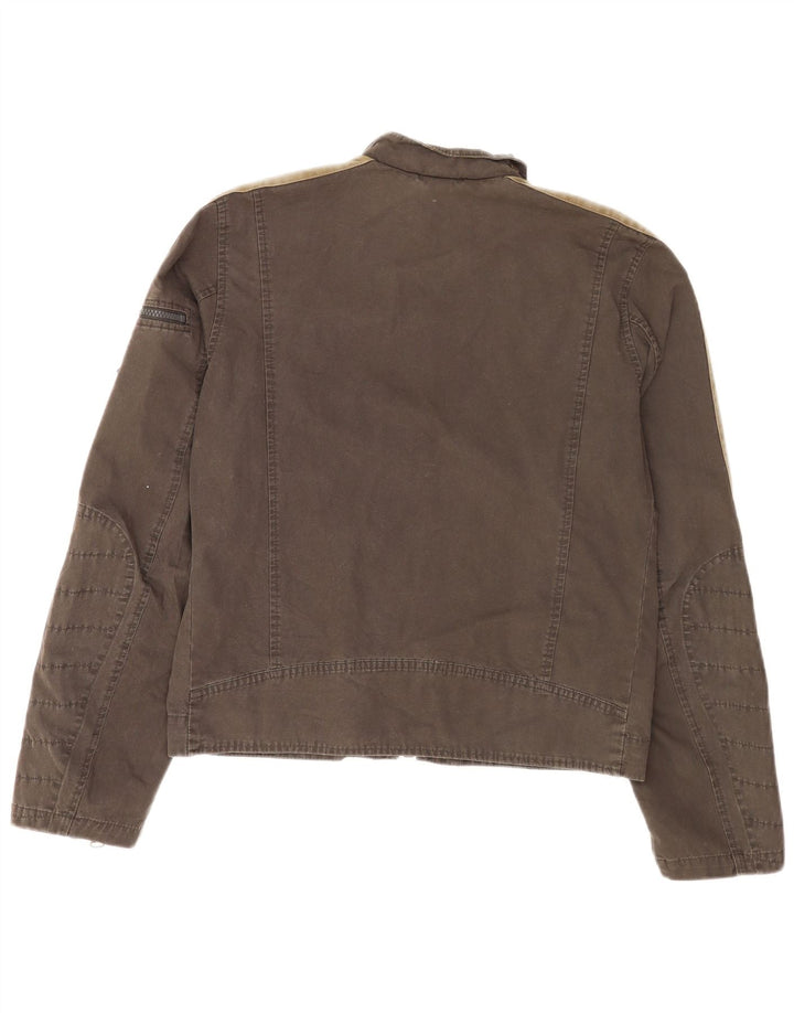 Diesel Chaqueta Bomber para Hombre UK 40 Grande Gris Colorblock Algodón