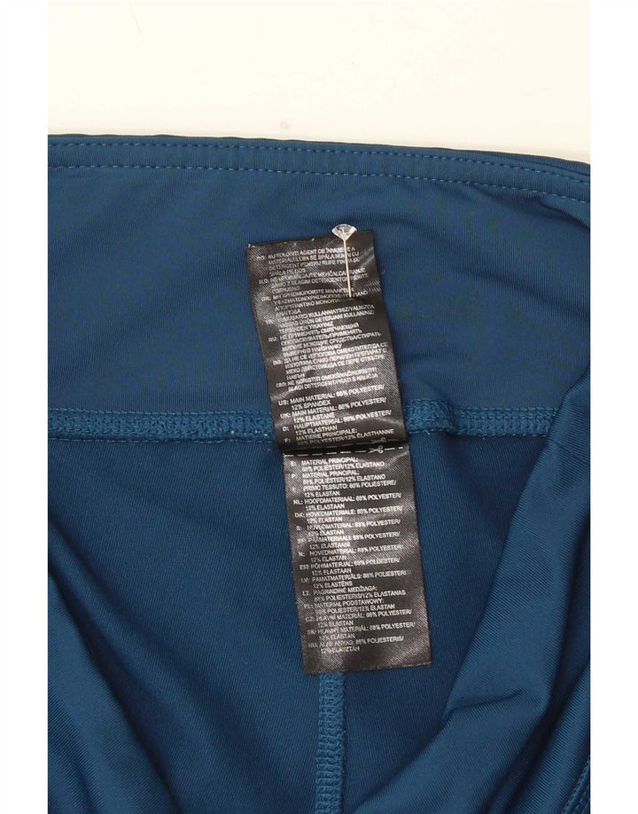 Adidas Leggings Capri para Mujer Reino Unido 12/14 Azul Medio Poliéster