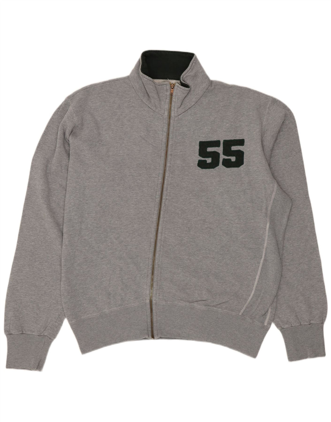 VINTAGE Chaqueta superior de chándal gráfico para hombre XL Algodón gris